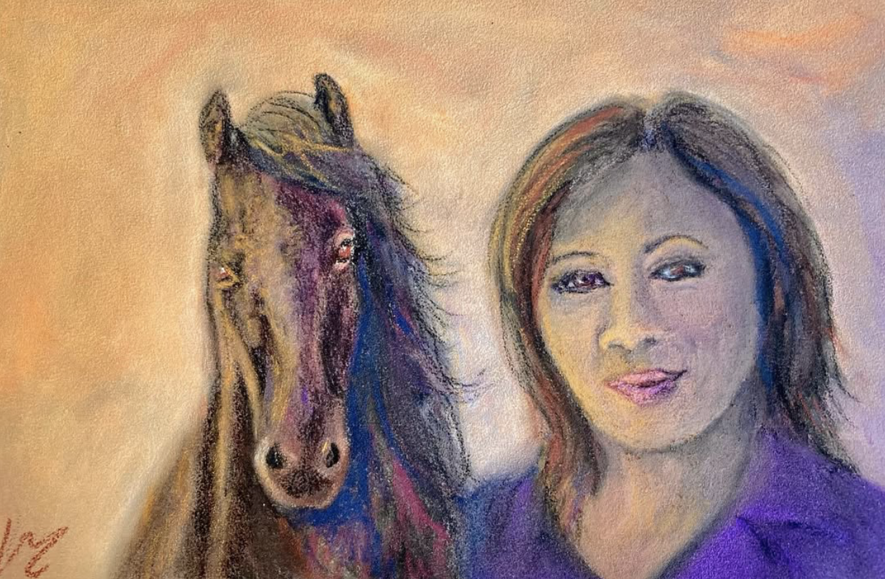 Drawing of Kamala Harris