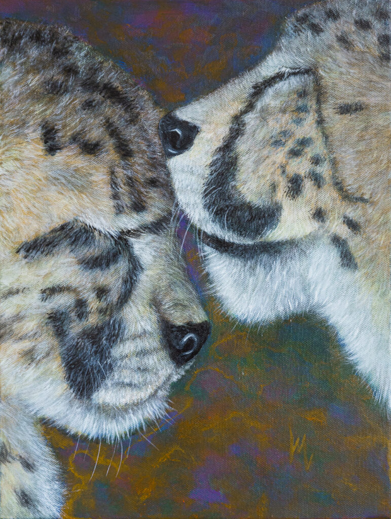 Cheetah Mother and Child