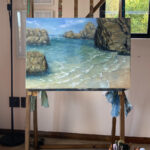 Seascape Painting in Oils by Marcelle Heller