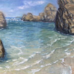 Seascape Painting in Oils by Marcelle Heller