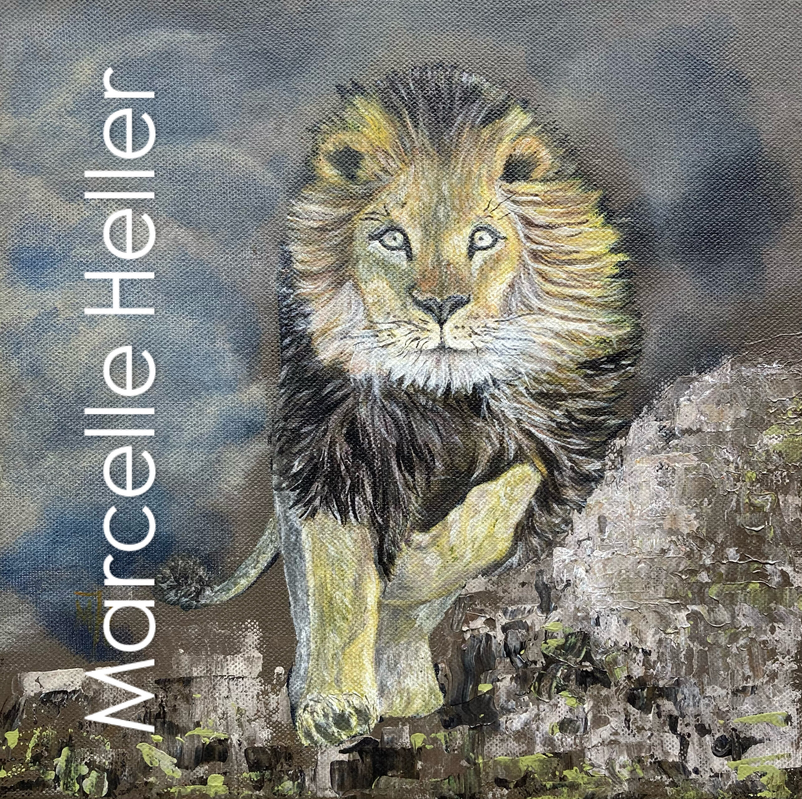 Lion painting in Acrylics