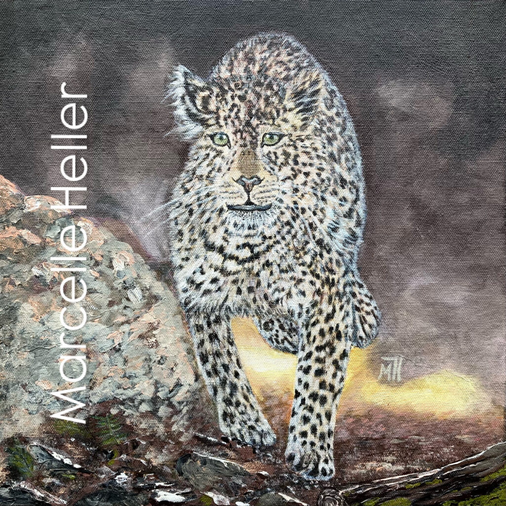 Leopard Painting in Acrylics
