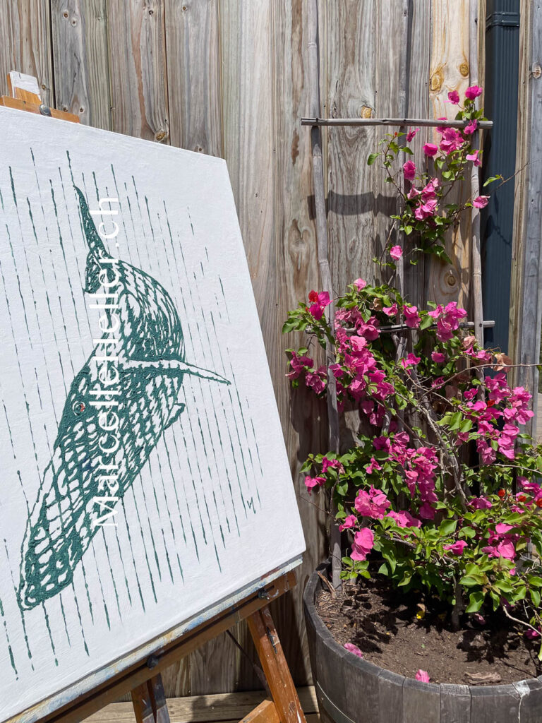 Whale Song in Turquoise