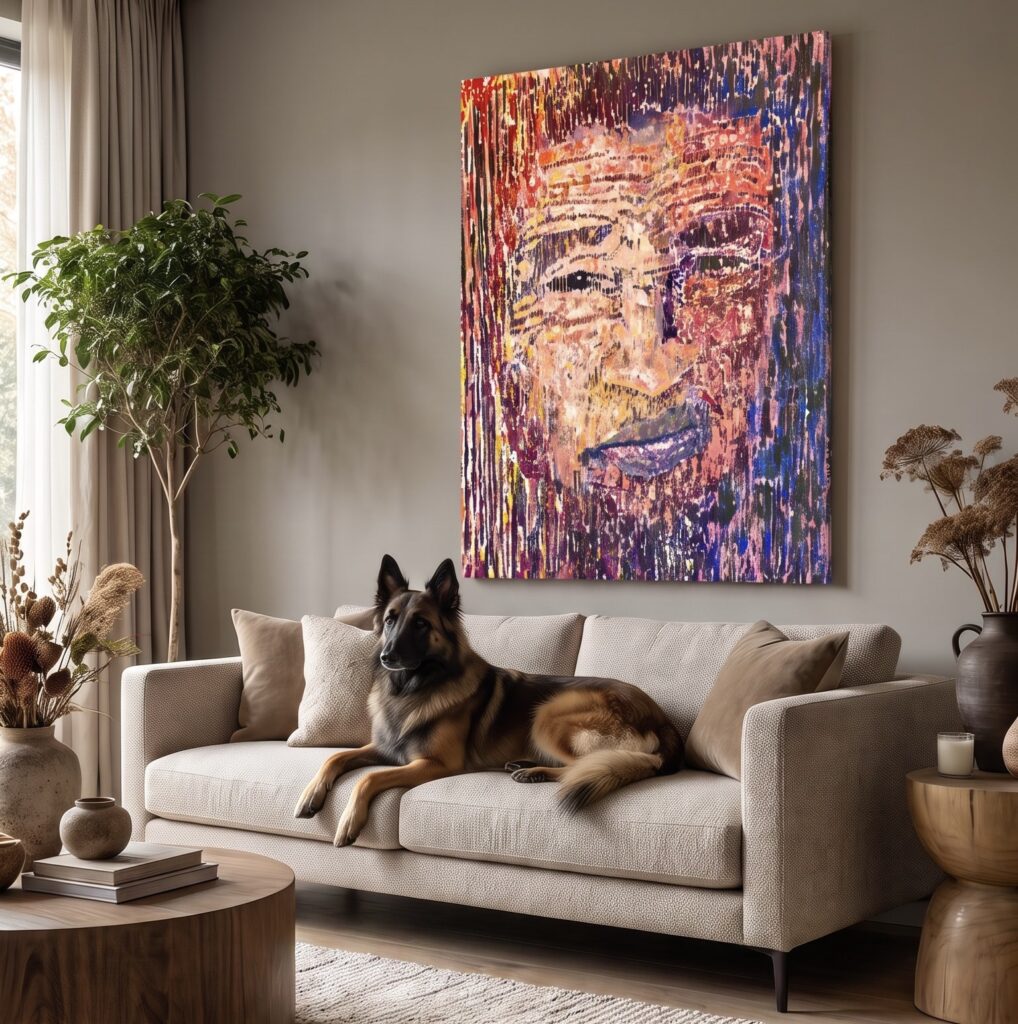 khoisan spirit marcelle heller 2026 mixed media on canvas 120x80cm mockup