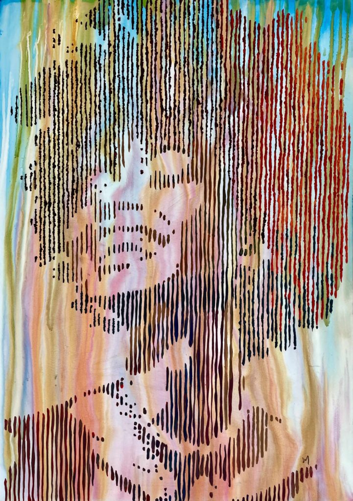 Stripes of Joy, 2026, Acrylic, Marcelle Heller