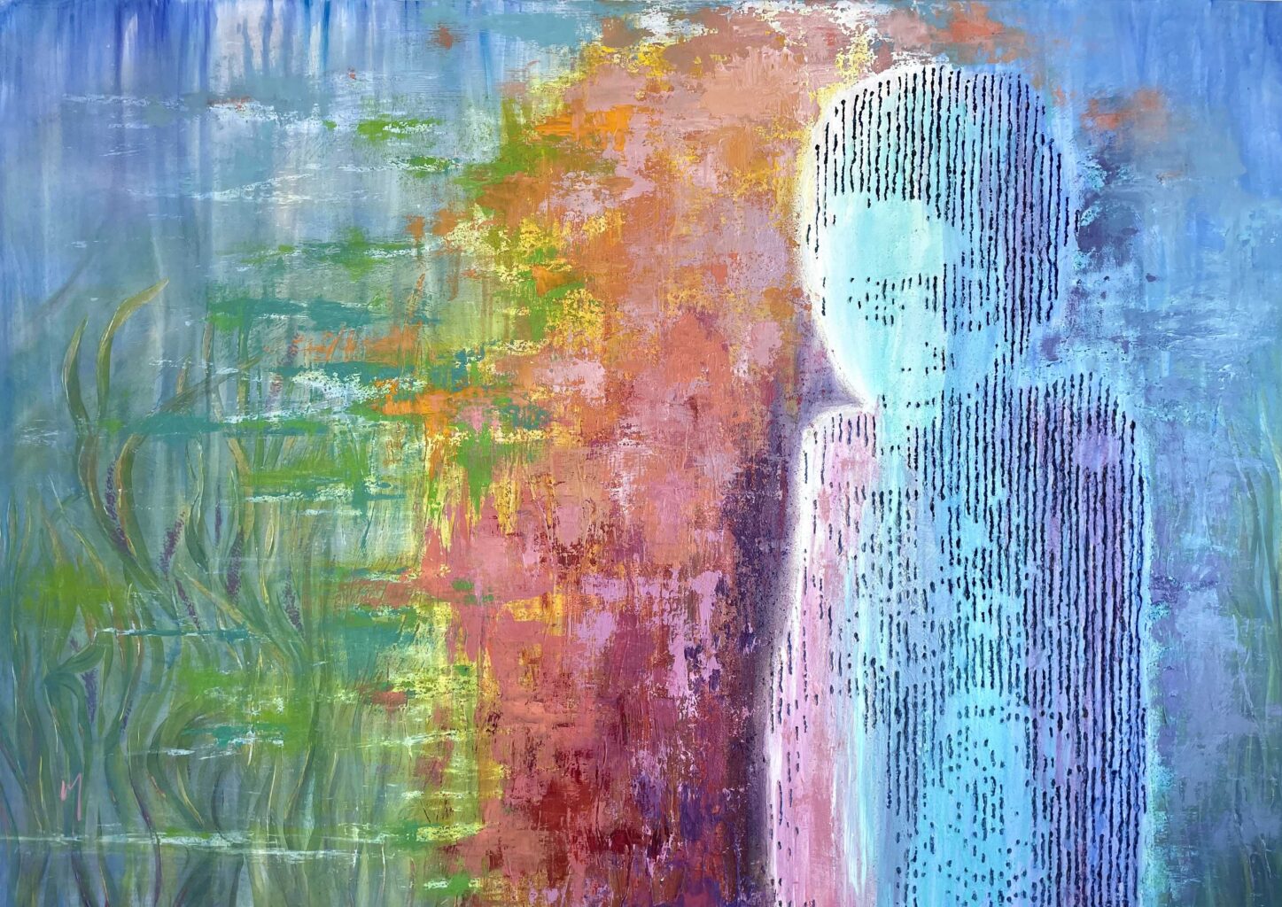 Unseen, Unbroken_2026_Acrylics and Sand_1200x800mm_Marcelle Heller